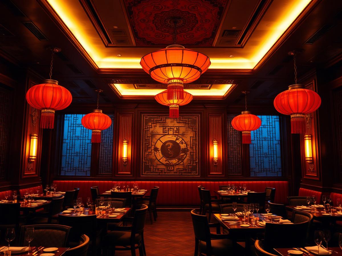 Chinese cuisine and restaurant setting